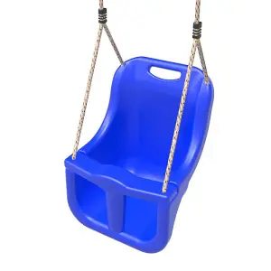 Rebo Baby Swing Seat with Soft-Touch Ropes - Blue