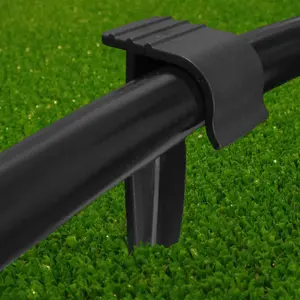 Ground securing pegs for garden irrigation seep Hose,Soaker Hose,drip line,Weeping Pipe (Pack of 25))