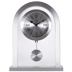 Acctim Bathgate Mantel Clock Silver