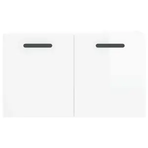 Berkfield Wall Cabinet High Gloss White 60x36.5x35 cm Engineered Wood