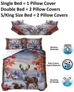 Christmas Reindeer Xmas DUVET SET 3D Print Polycotton Bedding Set