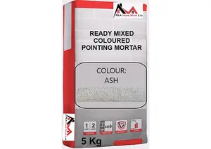 Pointing Mortar 5kg - Grout - For Stone, Brick Slips and Tiles - ASH