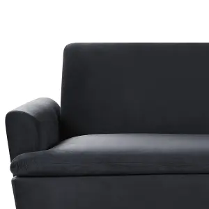 Beliani Modern Sofa Bed VETTRE Black Velvet