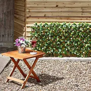 Lemon Leaf Topiary Trellis 180 x 60cm Artificial Leaf Trellis Garden Screen