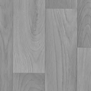 Grey Wood Effect Anti-Slip Contract Commercial Heavy-Duty Vinyl Flooring with 2.8mm Thickness-15m(49'2") X 4m(13'1")-60m²