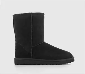 UGG Womens Black Suede Classic Short Ii Boots, 3