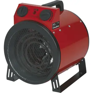 2000W Industrial Electric Fan Heater - 6800 Btu/hr - Thermostat Control