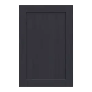 Alpinia Matt midnight navy wood effect Shaker Tall wall Cabinet door (W)600mm (H)895mm (T)18mm