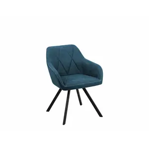 Ebeling Upholstered Dining Chair (Set of 2) Blue