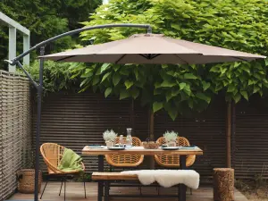 Cantilever Garden Parasol Sand Beige RAVENNA II