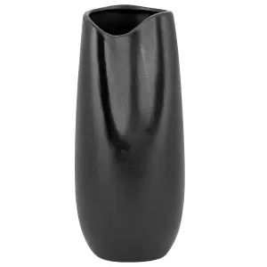 Decorative Vase DERBE Ceramic Black