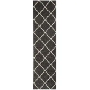 Myshaggy Collection Rugs Moroccan Design in Dark Grey  385D