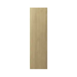 GoodHome Alpinia Matt ivory oak effect Oak effect shaker Standard Appliance & larder Appliance End panel (H)2010mm (W)570mm, Pair