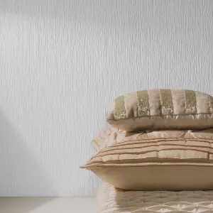 Holden Décor Opus Loretta Grey Metallic effect Textured Wallpaper