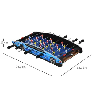 HOMCOM 2ft Foosball Table Arcades Competition Sized for Kids, Adults, Indoor