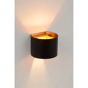 Lucide Xio Modern Up Down Wall Light - LED Dim. - G9 - 1x3,5W 2700K - Black