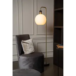 Lucide Julius Vintage Floor Lamp - 1xE27 - Opal