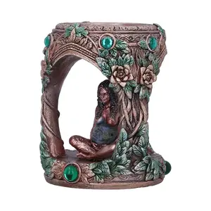 Nemesis Now - Bronze Mother Earth Tea Light Holder 7cm