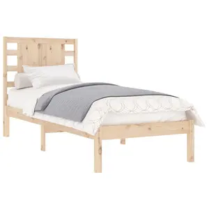 Berkfield Bed Frame Solid Wood Pine 90x200 cm