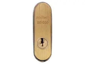 Faithfull Brass Shutter Padlock 80Mm