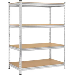 Yaheetech 4 Tier Adjustable Storage Shelf Rack Silver