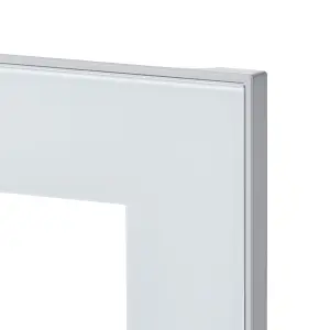 GoodHome Winterana White Glazed Cabinet door (W)400mm (H)715mm (T)20mm