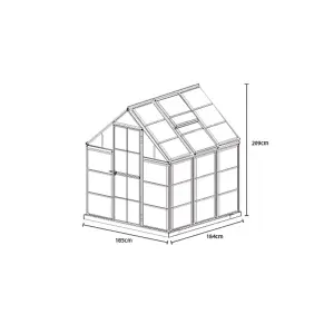 Palram - Canopia Harmony Green 6x6 Greenhouse