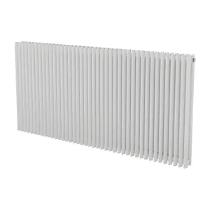 Agadon Aurora Duplex Designer Radiator 600 x 1260 mm White - 5369 BTU - 10 Years Guarantee