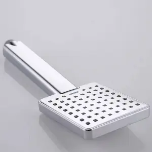 Square Chrome Finish Handset Shower Handset For Bath Mixer Tap