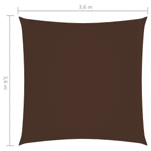 Berkfield Sunshade Sail Oxford Fabric Square 3.6x3.6 m Brown