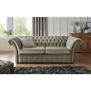 Chesterfield Beaumont 3 Seater Sofa Malta Putty 09