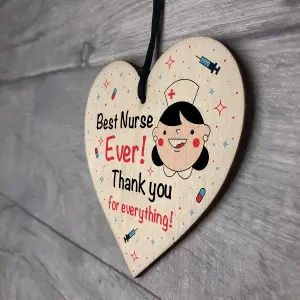 Thank You Gift For Nurse Wooden Heart Gift For Him or Her Volunteer Gift Keepsake