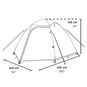 Tambu Binodana 2 Person Trekking Dome Tent