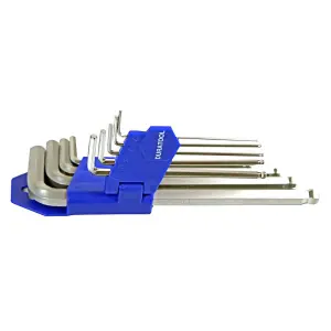 9 Piece Ball-End Imperial Hex Key Set