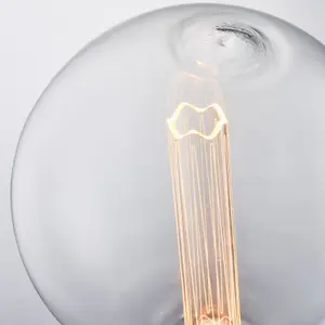 LED Filament Lamp Bulb Clear Glass 2.8W LED E27 Warm White Globe Bulb