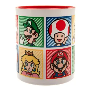 Super Mario Colours Mug Red/White (One Size)