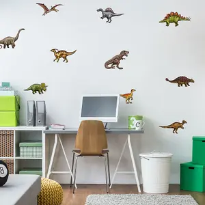 Dinosaur Stickaround Wall Sticker Pack Dinosaur Themed Wall Décor Self-Adhesive Cleanly Removable