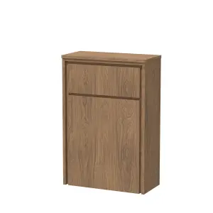 Contemporary Floor Standing WC Unit - 818 x 555 x 260mm - Antique Oak