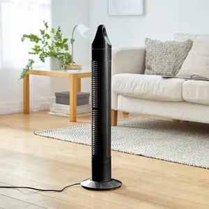 Neo 33 inch Aroma Free Standing 3 Speed Fan - Black