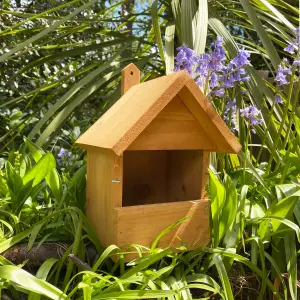 Wooden Multi-Hole Birdhouse Garden Nest Boxes (Set of 2)