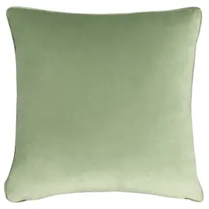 Floral Square Throw Cushion Viridian / Polyester