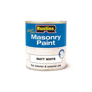 Rustins Masonry Paint - White 500ml