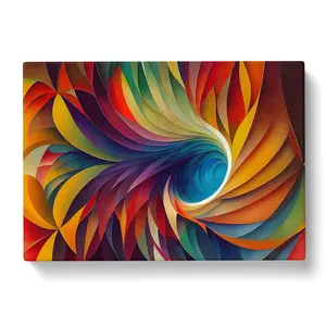 Watercolour Fractal Abstract Art Vol.4 - Wrapped Canvas Painting 40cm H x 60cm W x 3cm D