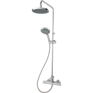 Triton Benito Chrome effect Rear fed Thermostatic Mixer Multi head shower