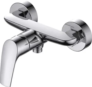 VURTU Hades Wall Mounted Manual Shower Mixer, 131(H) x 216(W), Chrome, 574101