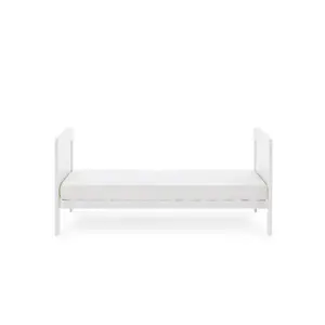 Grace Cot Bed with Fibre Mattress White