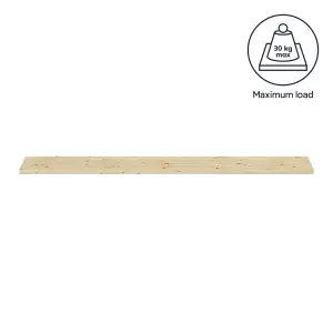 GoodHome Modular Rectangular Floating shelf (L)118cm x (D)19cm