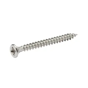 Diall Pozidriv Double-countersunk A2 stainless steel Wood screw (Dia)3.5mm (L)40mm, Pack of 20