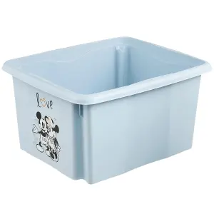 Mickey Mouse Storage Box with Lid 24 Litre Cloudy Blue