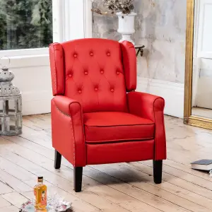 Galena Recliner Armchair - Red